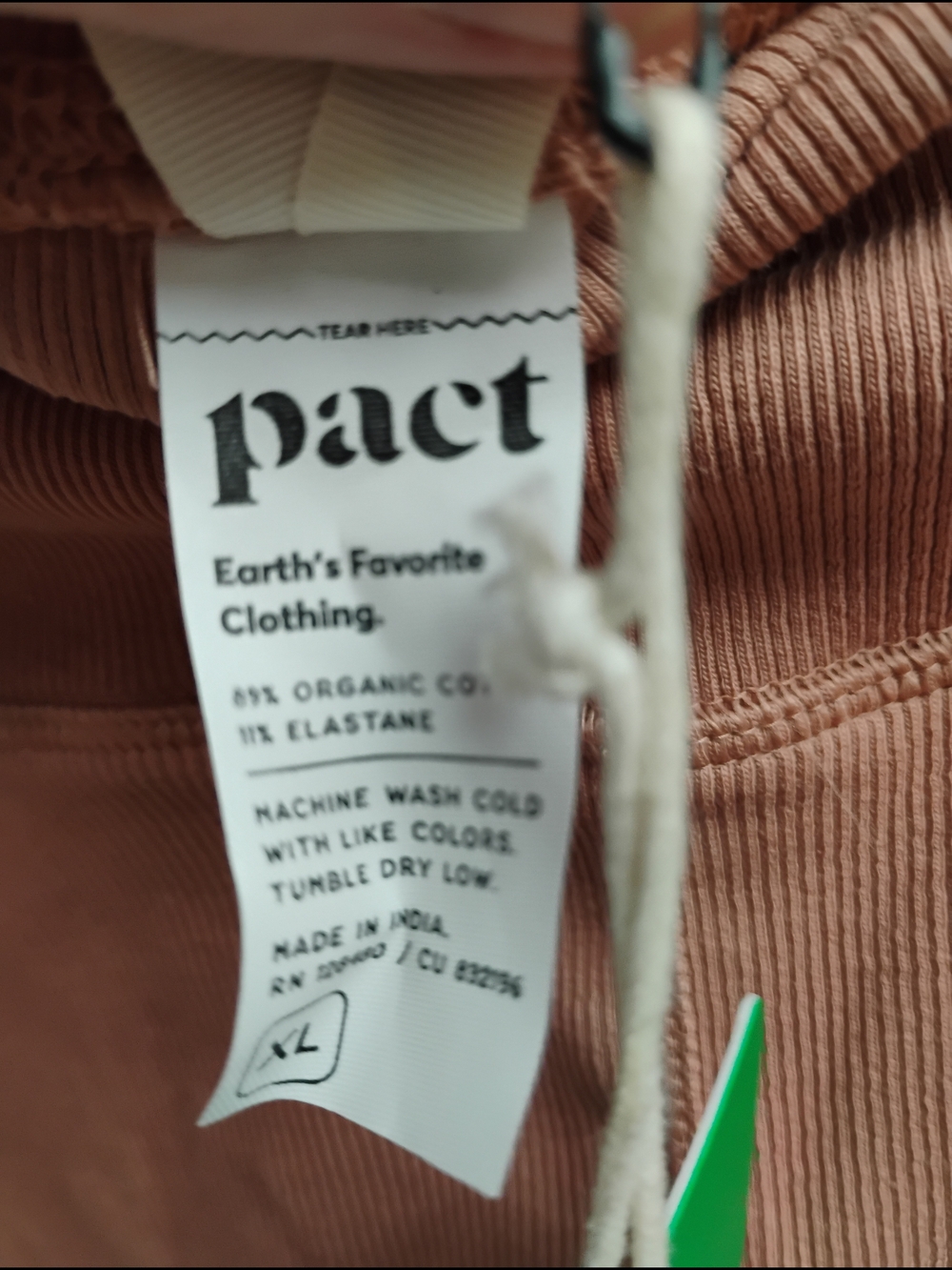 Pact Ribbed Bike Shorts - Picture 4 of 5